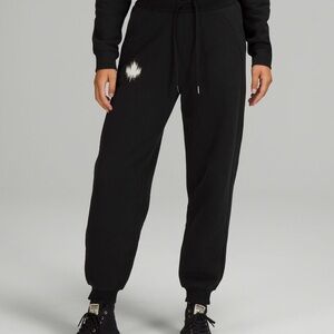 Lululemon Athletica Black Joggers with White Detail